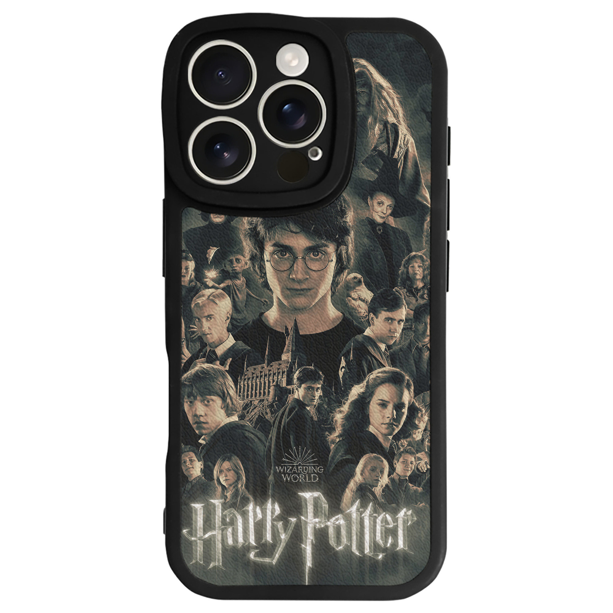 （画像用） Harry Potter ハリー・ポッターシリーズ 【iPhone 16シリーズ対応】シリコンスマホケース（レザー調） 材質：シリコン